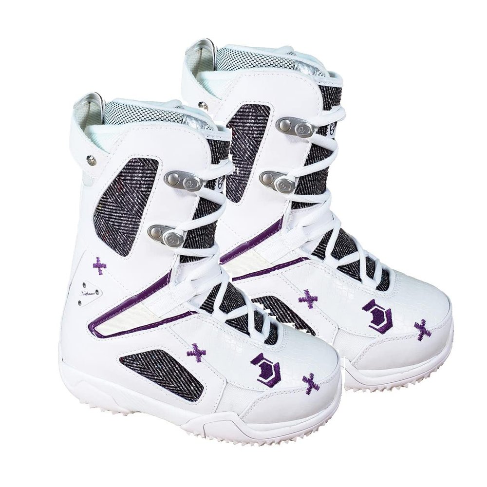 Northwave Freedom Snowboard Boots White Purple Blem Fits Ladys 5 5.5 Euro 35 (Freedom (Z53), Boot Fit Ladys 5-5.5 Euro 35)