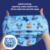 BISENKID 6 Packs Waterproof Plastic Underwear Covers for Potty Training and Good Elastic Toddler Plastic Underwear Covers for Boys 1t view 2