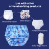 BISENKID 6 Packs Waterproof Plastic Underwear Covers for Potty Training and Good Elastic Toddler Plastic Underwear Covers for Boys 1t view 4