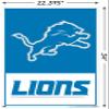 Trends International NFL Detroit Lions - Logo 21 Wall Poster, 22.37" x 34.00", Poster & Push Pin Bundle view 3