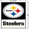 Trends International NFL Pittsburgh Steelers - Logo 21 Wall Poster, 22.37" x 34.00", Poster & Push Pin Bundle view 3