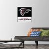 Trends International NFL Atlanta Falcons - Logo 21 Wall Poster, 14.72" x 22.37", Premium Poster & Push Pin Bundle view 2