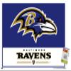 Trends International NFL Baltimore Ravens - Logo 21 Wall Poster, 22.37" x 34.00", Premium Poster & Push Pin Bundle view 1