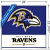 Trends International NFL Baltimore Ravens - Logo 21 Wall Poster, 22.37" x 34.00", Premium Poster & Push Pin Bundle view 3