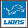 NFL Detroit Lions - Logo 21 Wall Poster, 22.4L" x 14.7W", Mahogany Framed Version view 1