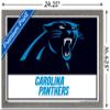 Trends International NFL Carolina Panthers - Logo 21 Wall Poster, 22.4L x 14.7W, Barnwood Framed Version view 3