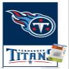 Trends International NFL Tennessee Titans - Logo 21 Wall Poster, 14.72" x 22.37", Premium Poster & Push Pin Bundle view 1