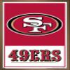 NFL San Francisco 49ers - Logo 21 Wall Poster, 22.4L" x 14.7W", Bronze Framed Version view 1
