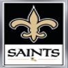 Trends International NFL New Orleans Saints - Logo 21 Wall Poster, 22.4L x 14.7W, Silver Framed Version view 1