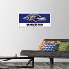 Trends International NFL Baltimore Ravens - Logo 21 Wall Poster, 14.72" x 22.37", Premium Poster & Push Pin Bundle view 2