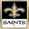 Trends International NFL New Orleans Saints - Logo 21 Wall Poster, 22.4L x 14.7W, Gold Framed Version view 1