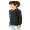 Daxton Youth Size Long Sleeve Tee Basic Tshirt Tops, Black T Shirt, Size Medium view 2