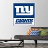 Trends International NFL New York Giants - Logo 21 Wall Poster, 22.37" x 34.00", Premium Poster & Push Pin Bundle view 2
