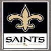 Trends International NFL New Orleans Saints - Logo 21 Wall Poster, 22.4L x 14.7W, Barnwood Framed Version view 1