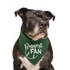 Biggest Fan Dog Bandana | 100% Cotton Adjustable Triangle | Made in USA | Baseball| Sports | Biggest Fan | Game Day | Purple, One Size (540) view 2