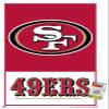 Trends International NFL San Francisco 49ers - Logo 21 Wall Poster, 22.37" x 34.00", Premium Poster & Push Pin Bundle view 1