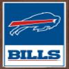 NFL Buffalo Bills - Logo 21 Wall Poster, 34L" x 22.4W", Mahogany Framed Version view 1