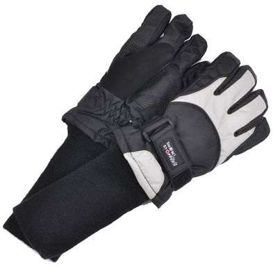SnowStoppers Kids Ski and Winter Sports Gloves (Gray, Medium (8-12 Years))