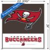 Trends International NFL Tampa Bay Buccaneers - Logo 21 Wall Poster, 22.37" x 34.00", Premium Poster & Push Pin Bundle view 3