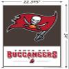 Trends International NFL Tampa Bay Buccaneers - Logo 21 Wall Poster, 22.37" x 34.00", Poster & Push Pin Bundle view 3