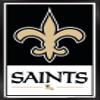 Trends International NFL New Orleans Saints - Logo 21 Wall Poster, 22.4L x 14.7W, Black Framed Version view 1