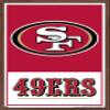 NFL San Francisco 49ers - Logo 21 Wall Poster, 22.4L" x 14.7W", Mahogany Framed Version view 1