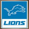NFL Detroit Lions - Logo 21 Wall Poster, 22.4L" x 14.7W", Bronze Framed Version view 1