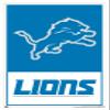 NFL Detroit Lions - Logo 21 Wall Poster, 22.4L" x 14.7W", White Framed Version view 1