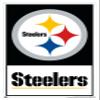 NFL Pittsburgh Steelers - Logo 21 Wall Poster, 22.4L" x 14.7W", White Framed Version view 1