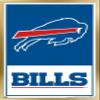 NFL Buffalo Bills - Logo 21 Wall Poster, 34L" x 22.4W", Gold Framed Version view 1