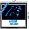 Trends International NFL Carolina Panthers - Logo 21 Wall Poster, 22.4L x 14.7W, Black Framed Version view 3