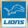 NFL Detroit Lions - Logo 21 Wall Poster, 22.4L" x 14.7W", Gold Framed Version view 1