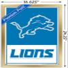 NFL Detroit Lions - Logo 21 Wall Poster, 22.4L" x 14.7W", Gold Framed Version view 3