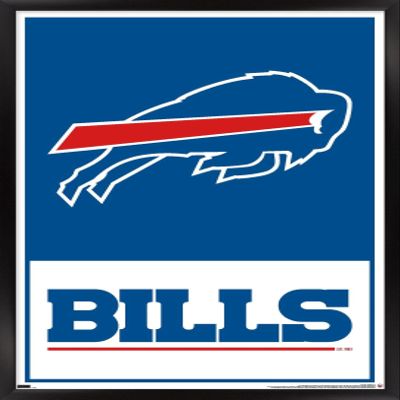 NFL Buffalo Bills - Logo 21 Wall Poster, 34L" x 22.4W", Black Framed Version