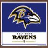 NFL Baltimore Ravens - Logo 21 Wall Poster, 34L" x 22.4W", Mahogany Framed Version view 1