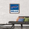 NFL Buffalo Bills - Logo 21 Wall Poster, 22.4L" x 14.7W", Mahogany Framed Version view 2