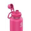 Takeya 40 oz CP Signature Pickleball Stainless Steel Insulated Water Bottle with Choice of Lid, Backspin Pink view 2