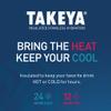 Takeya 40 oz CP Signature Pickleball Stainless Steel Insulated Water Bottle with Choice of Lid, Backspin Pink view 4