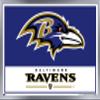 NFL Baltimore Ravens - Logo 21 Wall Poster, 34L" x 22.4W", Silver Framed Version view 1