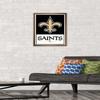 Trends International NFL New Orleans Saints - Logo 21 Wall Poster, 22.4L x 14.7W, Bronze Framed Version view 2