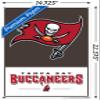 Trends International NFL Tampa Bay Buccaneers - Logo 21 Wall Poster, 14.72" x 22.37", Premium Poster & Push Pin Bundle view 3