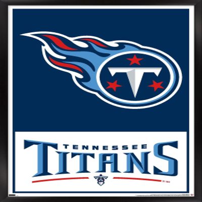 NFL Tennessee Titans - Logo 21 Wall Poster, 22.4L" x 14.7W", Black Framed Version