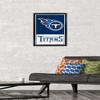 NFL Tennessee Titans - Logo 21 Wall Poster, 22.4L" x 14.7W", Black Framed Version view 2