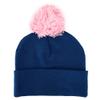 Pokemon Pikachu Kids Navy Knit Cuff Pom Beanie and Glove Set view 2