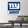 Trends International NFL New York Giants - Logo 21 Wall Poster, 22.37" x 34.00", Premium Print and Beechwood Hanger Bundle view 2