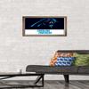 Trends International NFL Carolina Panthers - Logo 21 Wall Poster, 22.4L x 14.7W, Bronze Framed Version view 2