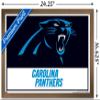 Trends International NFL Carolina Panthers - Logo 21 Wall Poster, 22.4L x 14.7W, Bronze Framed Version view 3