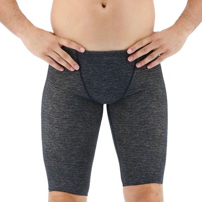 TYR Men's Standard Durafast One Jammer Swimsuit, Pitch Black, 38