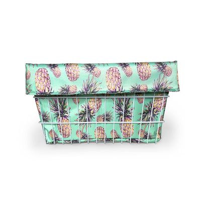 Cruiser Candy Large Basket Adult Trike Bicycle Basket Liner, Rear Extra Large Trike Only BasketLiner (Large, Pineapple)