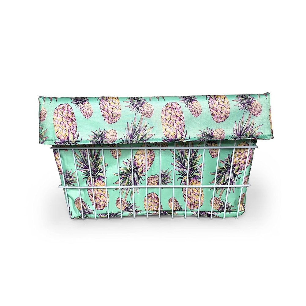 Cruiser Candy Large Basket Adult Trike Bicycle Basket Liner, Rear Extra Large Trike Only BasketLiner (Large, Pineapple)